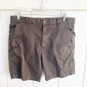 Everlane Midweight Chino Slim Dark Green Shorts Women's Size 32